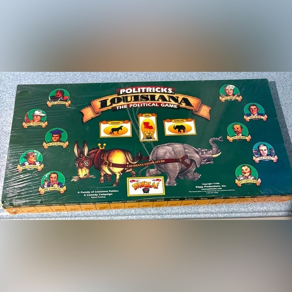 Louisiana The Political Game never open still in plastic wrap